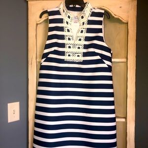 Blue and White Dress